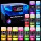 LET'S RESIN 12 Colors Glow in The Dark Pigment Powder - 20g/0.7oz Each Bottle Epoxy Resin Luminous Pigments Long Lasting for Slime, Nails, Acrylic Paint, Halloween Decoration,Art,Crafts